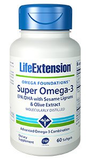 Life Extension Super Omega-3 EPA/DHA with Sesame Lignans & Olive Extract 60 softgels